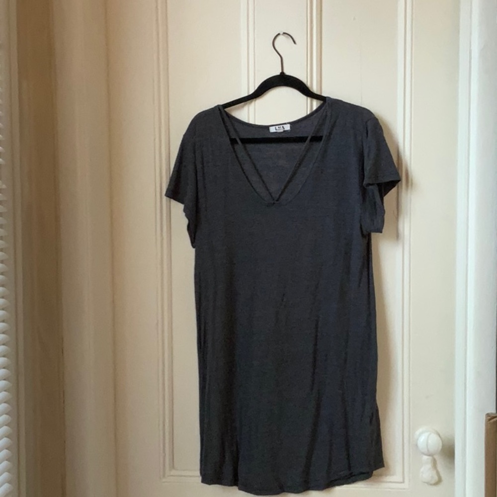 Gray T-Shirt Dress
